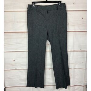 Margaret M Pants Womens 16 Gray High Rise Dress Check Print Trouser Stretch